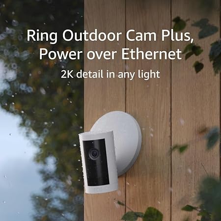 Ring Outdoor Cam Plus PoE, White