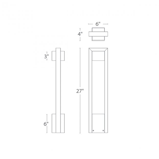 WAC Lighting Archetype LED Bollard, 2700K