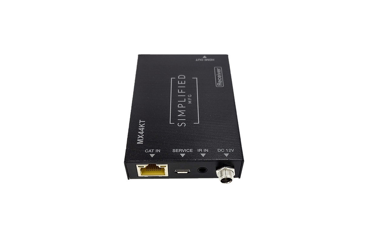 Simplified MX44KT Scaling 50m 4K 4x4 HDMI Matrix Kit over CAT5e/6/7