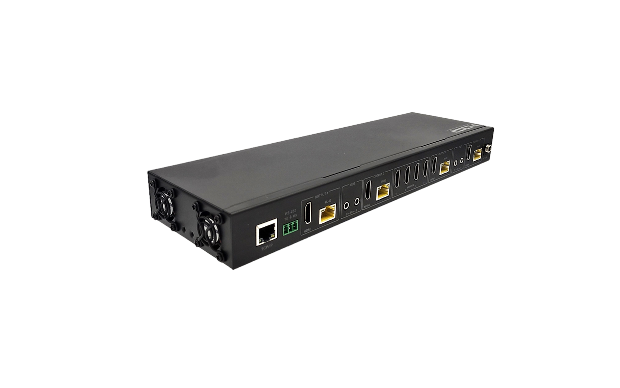 Simplified MX44KT Scaling 50m 4K 4x4 HDMI Matrix Kit over CAT5e/6/7