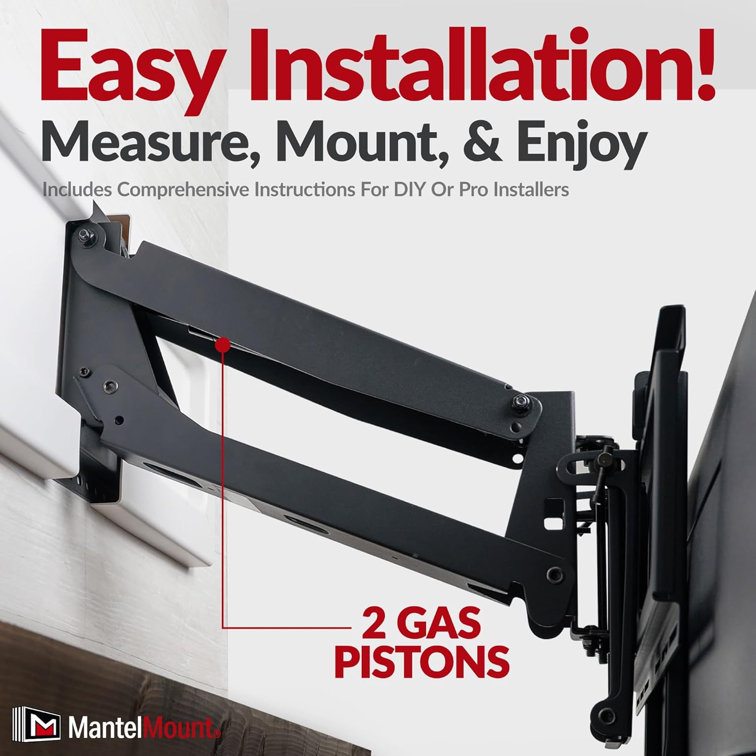 MantelMount Enhanced Pull Down TV Mount