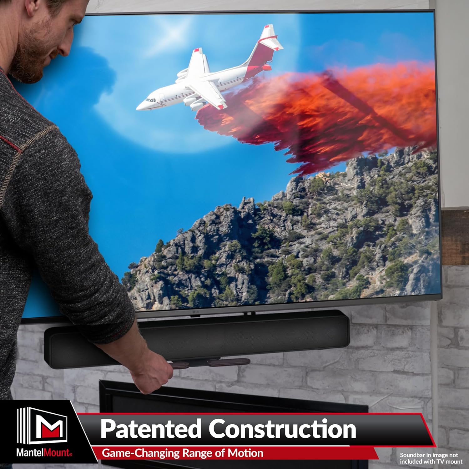 MantelMount Enhanced Pull Down TV Mount