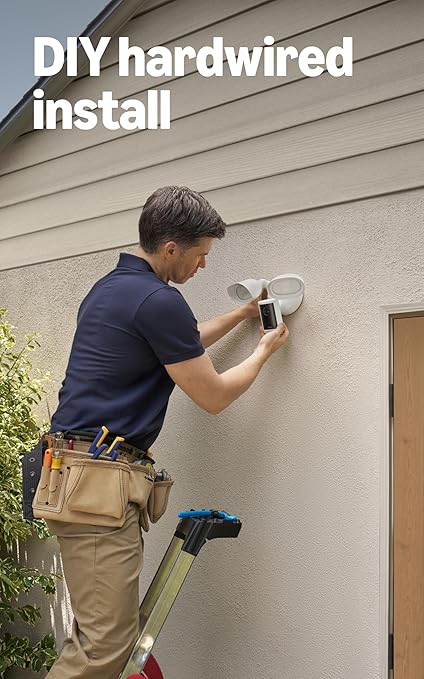 Ring Ring Floodlight Cam Pro, Wired (Newest Model)