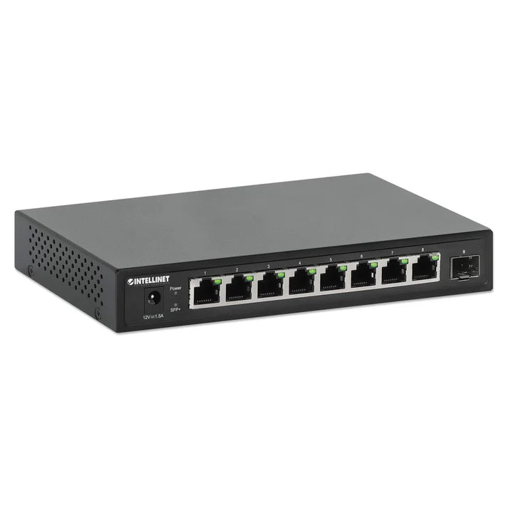 Intellinet 9-Port Switch with 8 x 2.5G Ethernet Ports and 1 SFP+ Uplink