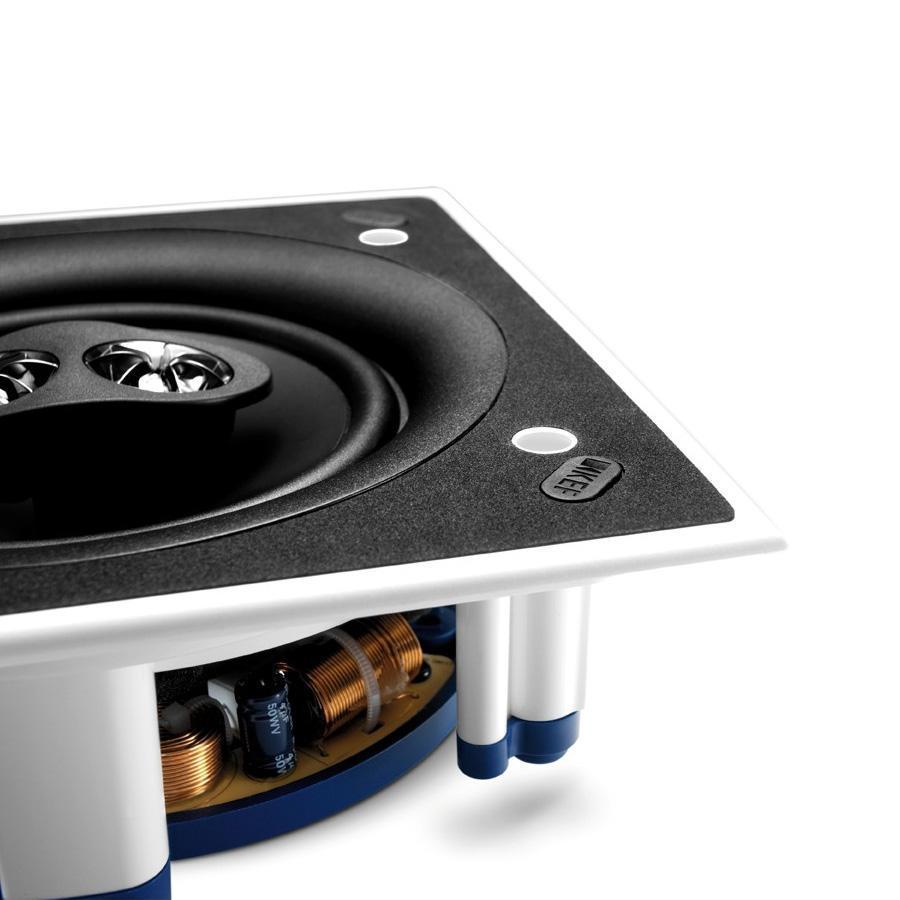 Kef C Series Dipole 6.5" Square Speaker White Ci160CSds, Each