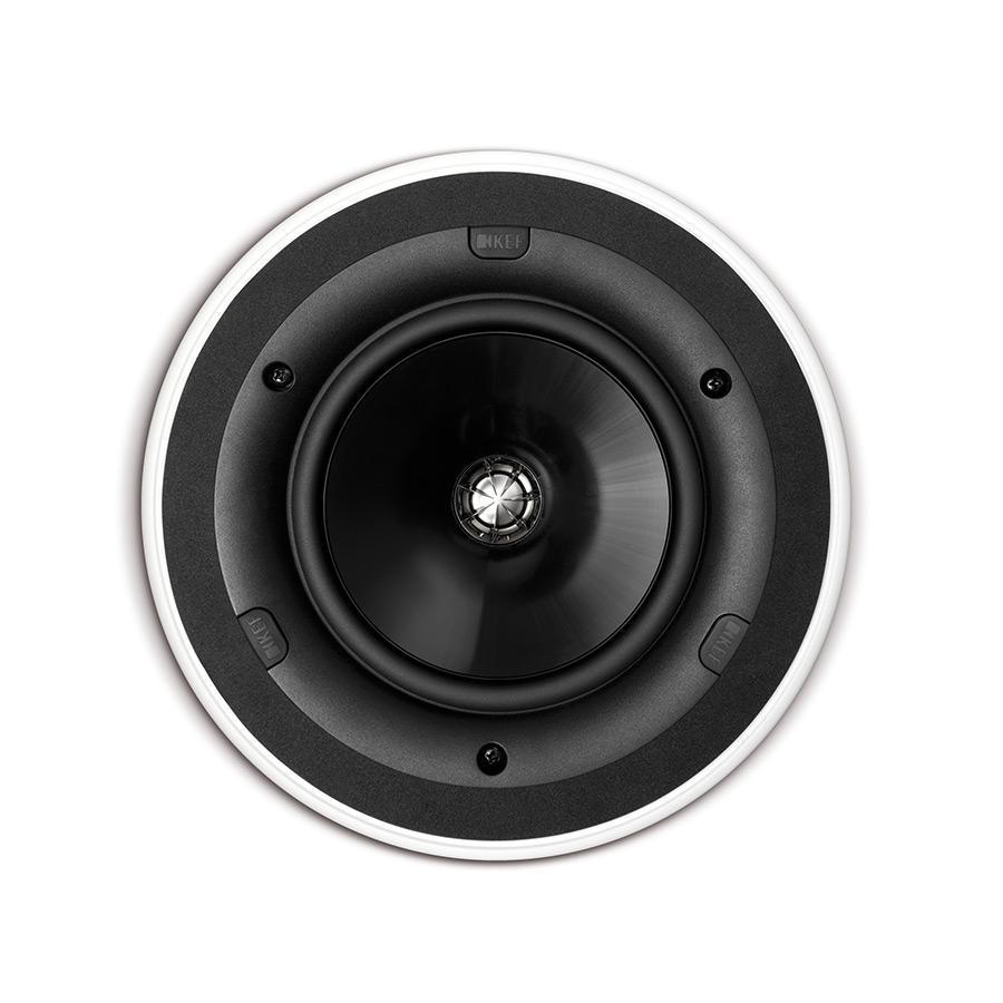 Kef 6.5" In-Ceiling Ultra Thin Bezel Loudspeaker White Ci160QR, Each