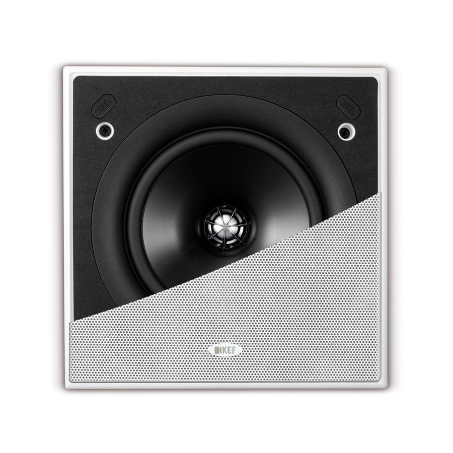 Kef Uni-Q 6.5" Square Speaker White Ci160QS, Each