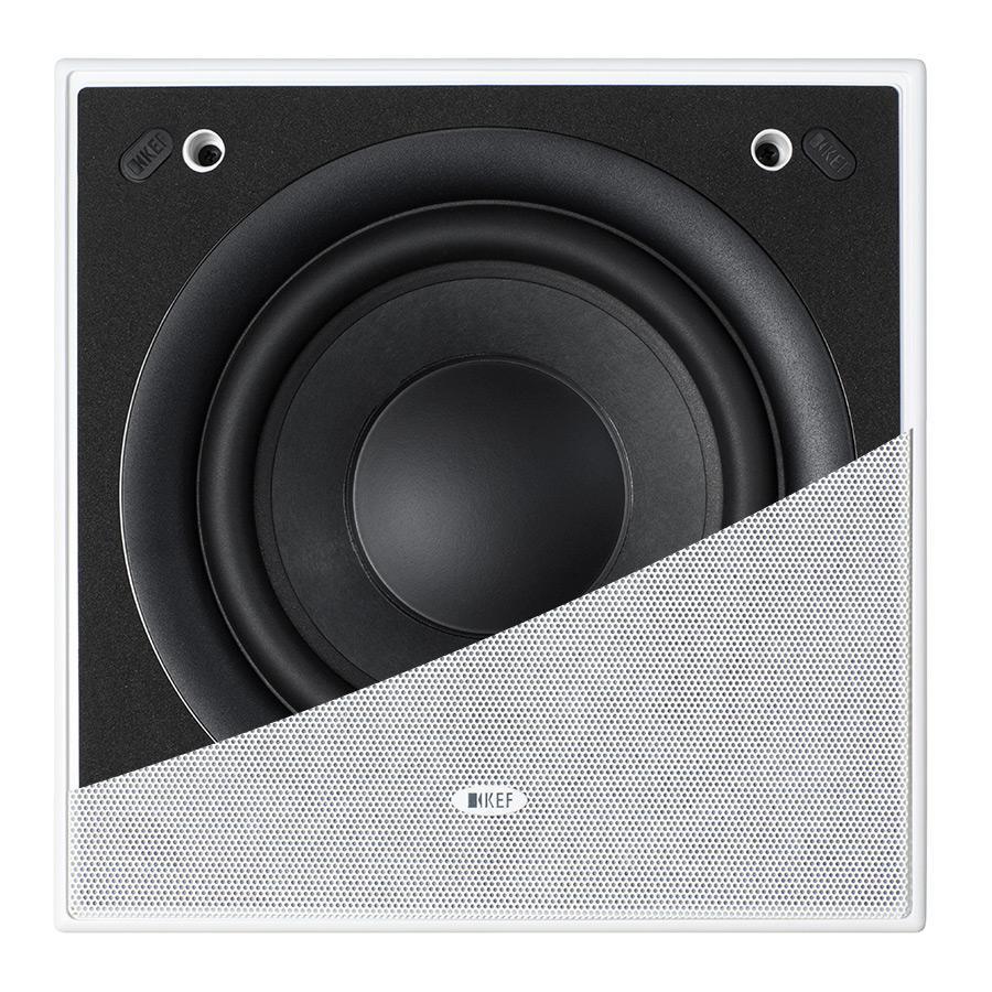 KEF Extreme In-Wall or In-Ceiling Subwoofer THX Ultra2/Select2 Ci200QSb-THX, Pair