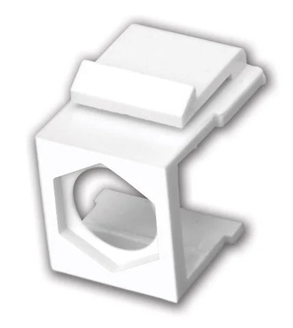 Vanco 800246 Blank Hex Hole Keystone Inserts - 5 Packs, Black