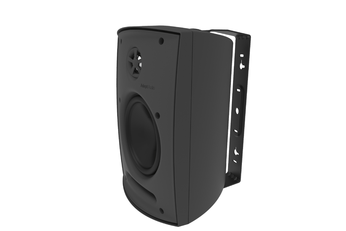 Adept Audio IO60B Surface-Mount Loudspeakers, Black (PAIR)