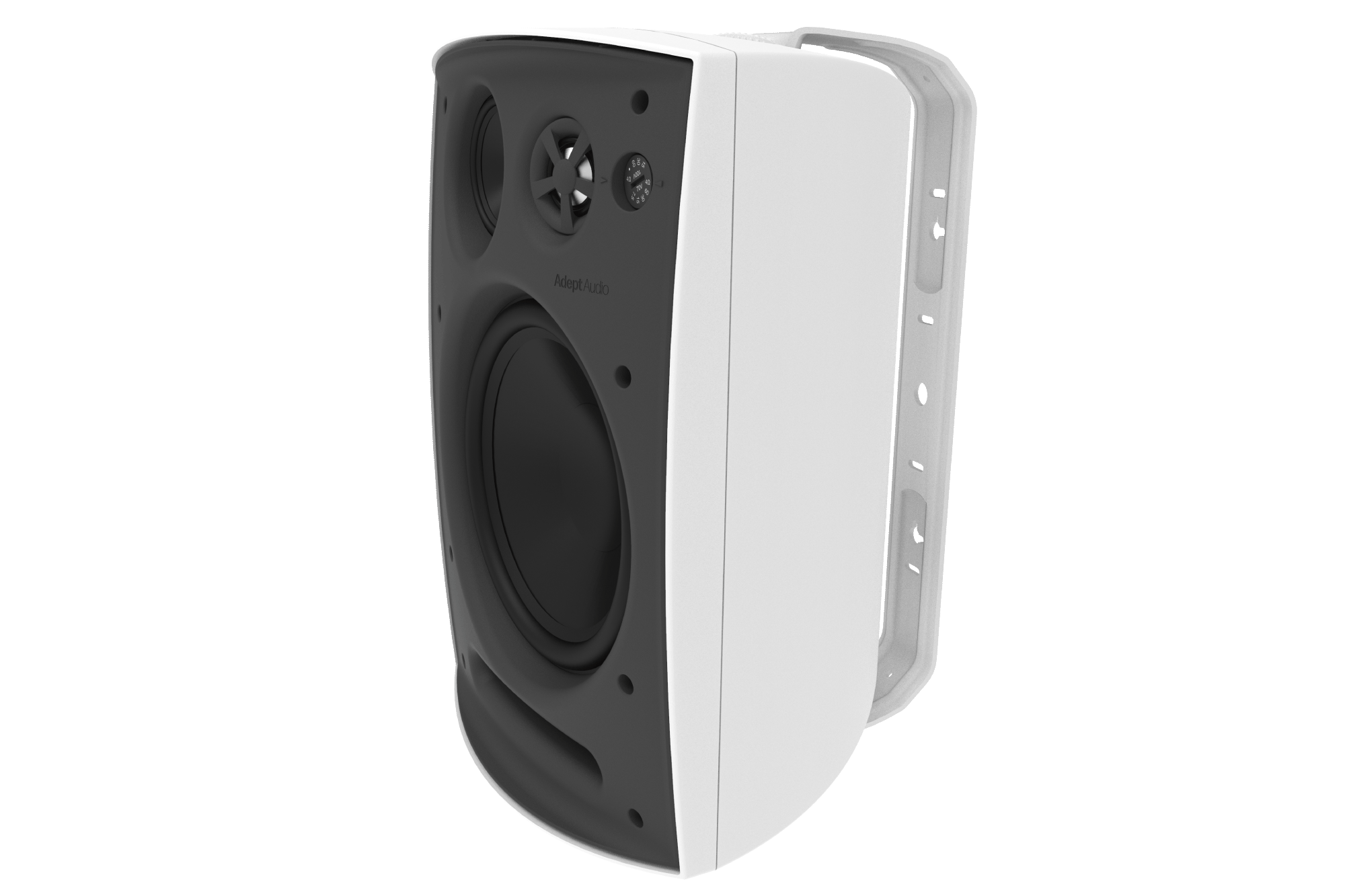 Adept Audio IO80W Surface-Mount Loudspeakers, White (PAIR)