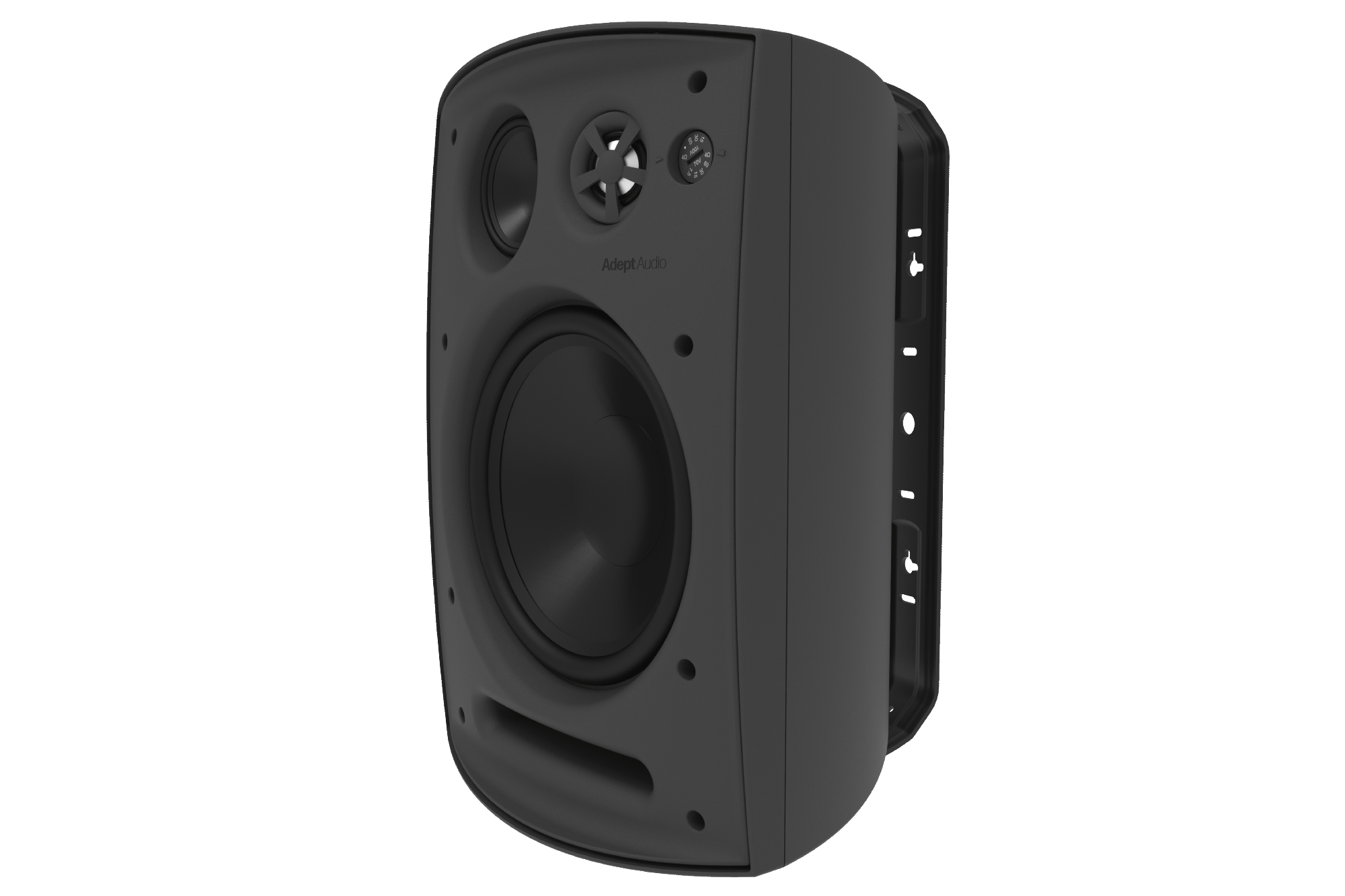 Adept Audio IO80B Surface-Mount Loudspeakers, Black (PAIR)