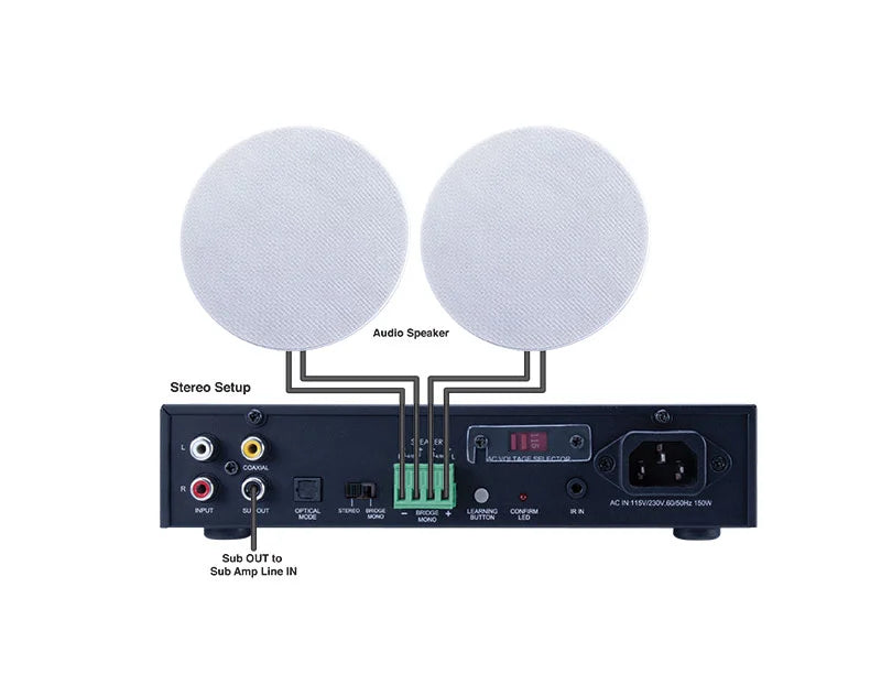 Beale Street Audio 2x Digital Amp with Sub Out