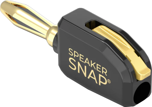 Speaker Snap Premium Banana Plugs Red & Black 2 Pair / 4 Pieces