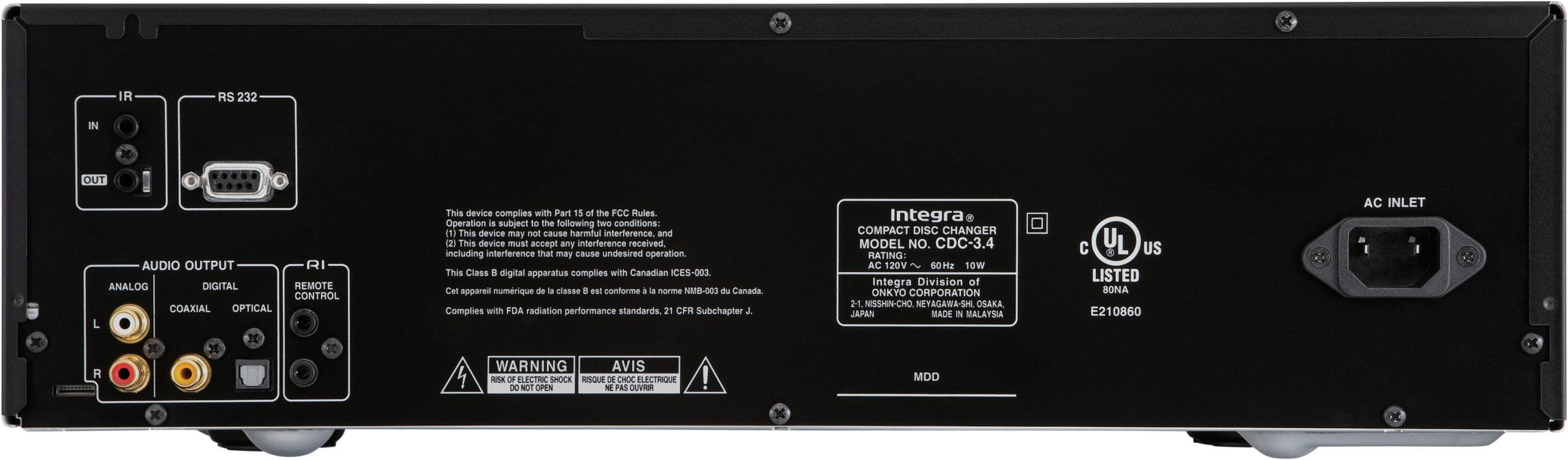 Integra CDC-3.4 6-Disc CD Changer