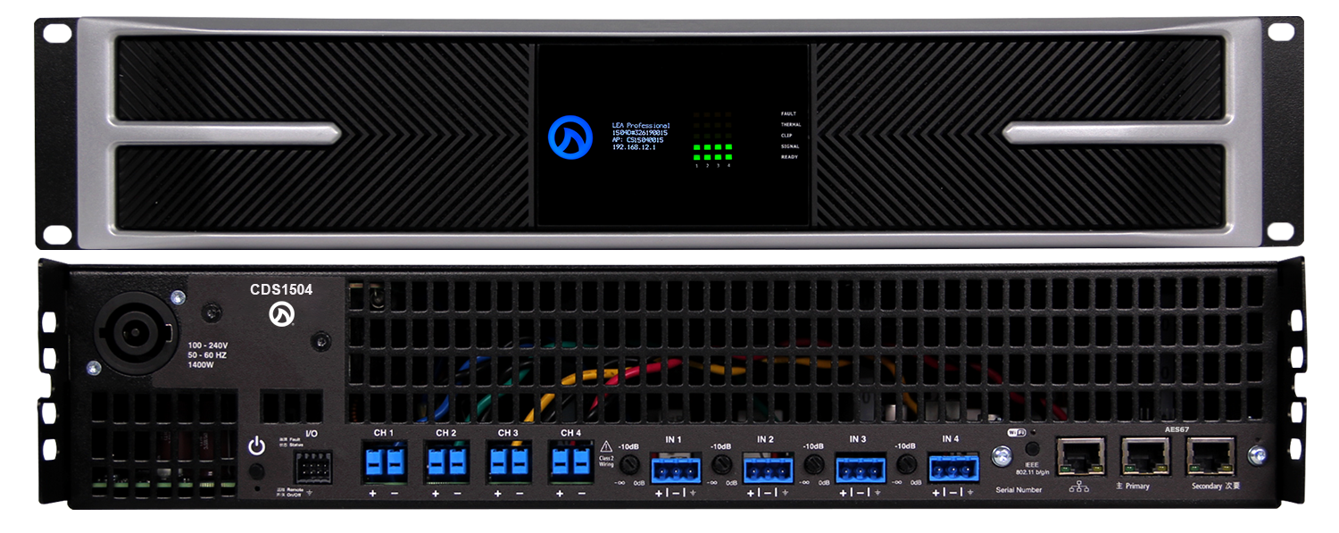 LEA CDS1504 High Power Smart AMP | 4 CH | 1500 Watts Per Channel
