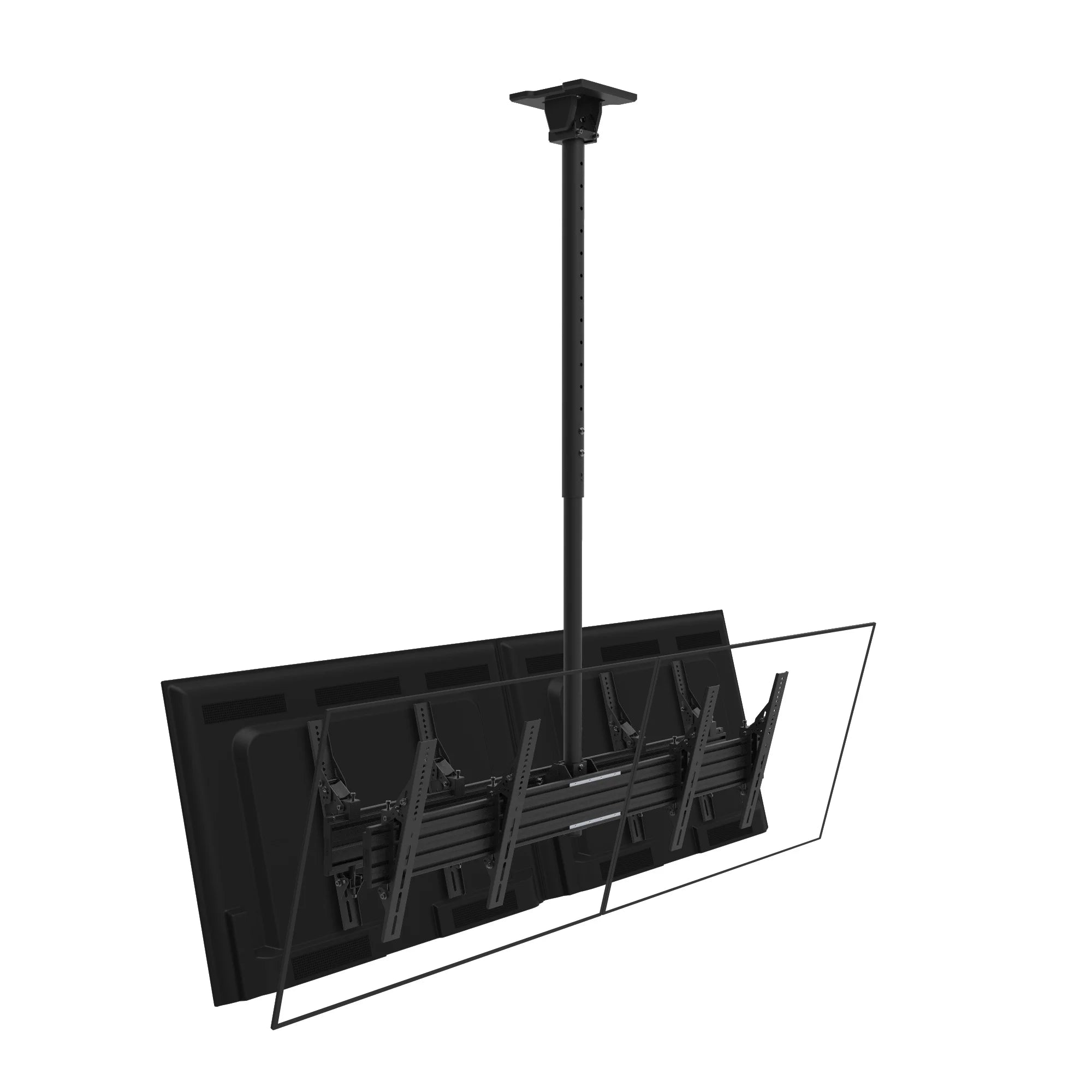 Kanto CM600B4B Back-to-Back Quad Screen TV Ceiling Mount for Four 40” to 45” TVs