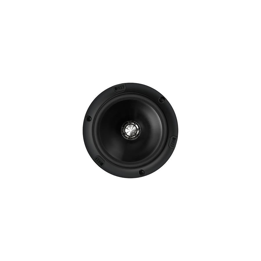 Kef 5.25" Round Uni-Q Flush Mounted Speaker White Ci130QRfl, Each