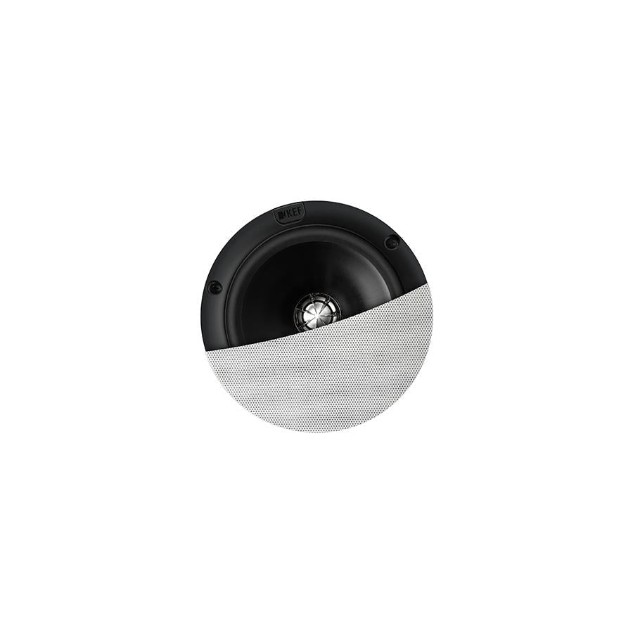 Kef 5.25" Round Uni-Q Flush Mounted Speaker White Ci130QRfl, Each