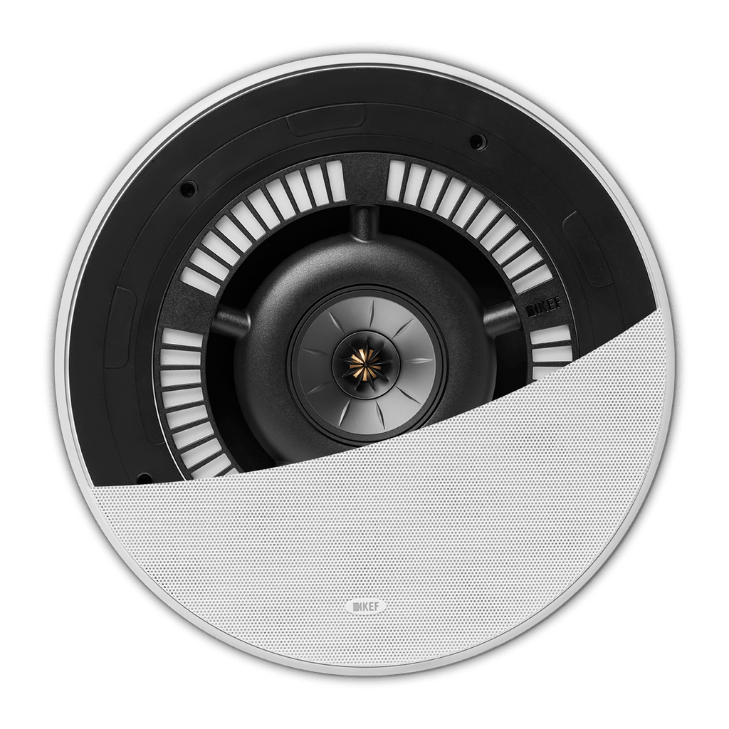 Kef Ci250RRM-THX Three way 10" Meta In-ceiling LCR White, Each