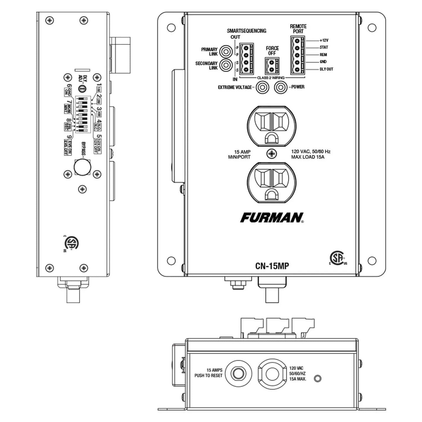 Furman Pro CN-15MP Contractor Series 15A MiniPort