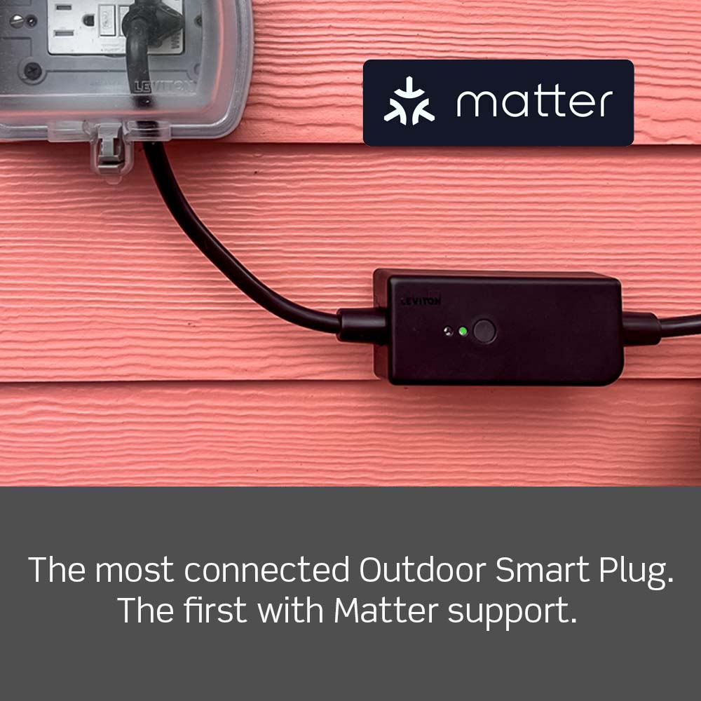 Leviton D215O-1RE Decora Smart Plug, Outdoor, Wi-Fi