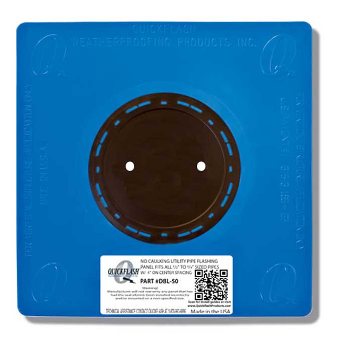 QuickFlash Plumbing, Gas, and HVAC Flashing Panel