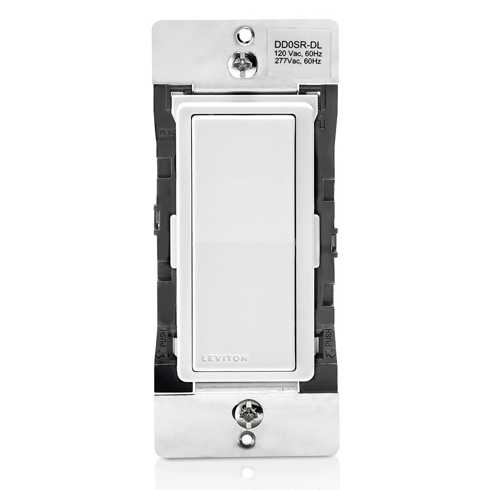 Leviton DD0SR-DLZ Decora Smart Switch Companion with Locator LED for Multi-Location Switching, 120/277VAC, 60Hz
