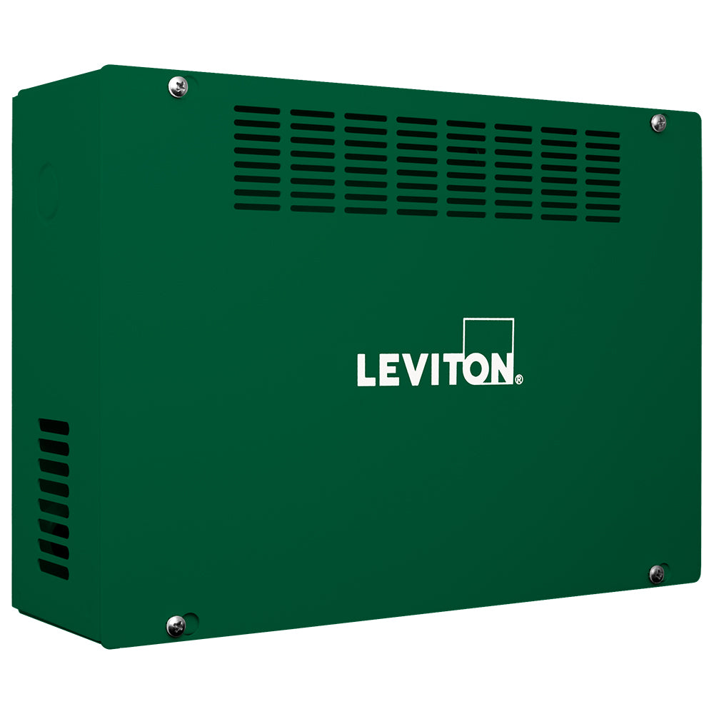 Leviton DINRK-1 DIN Rail Rack Mount Enclosure, Small, 14” x 10” with (1) 12.9” (33cm) rail