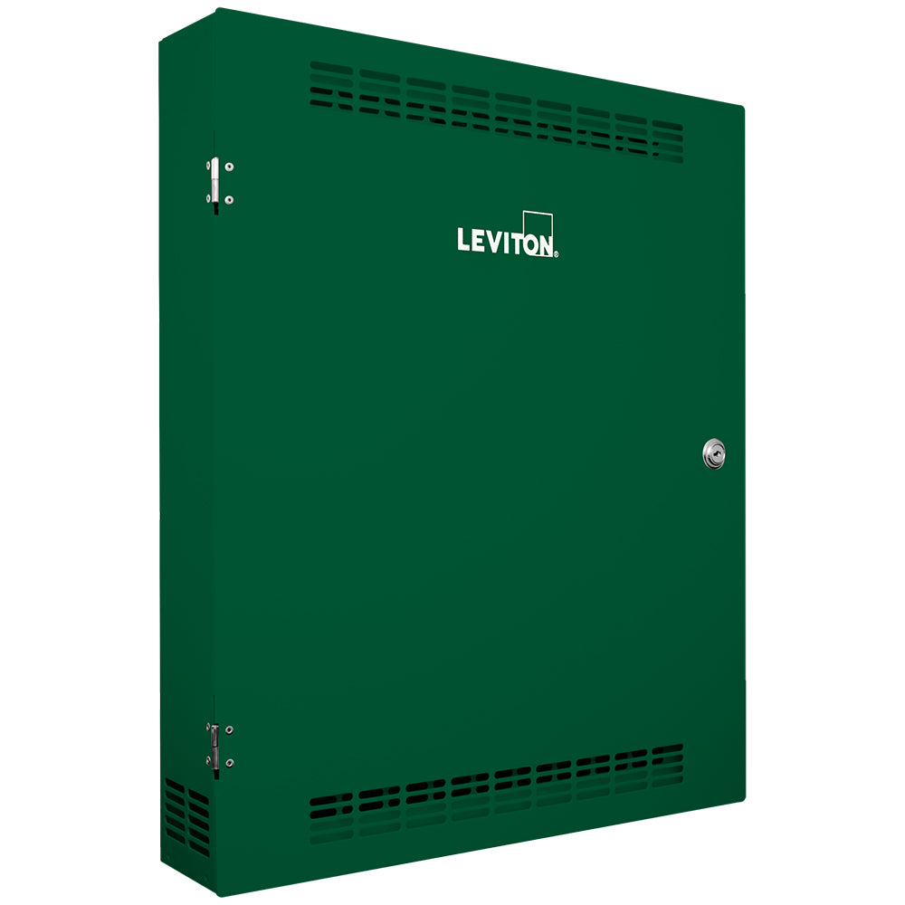 Leviton DINRK-A03 DIN Rail Rack Mount Enclosure, Medium, 21” x 25” with (3) 13.7” (35cm) rails