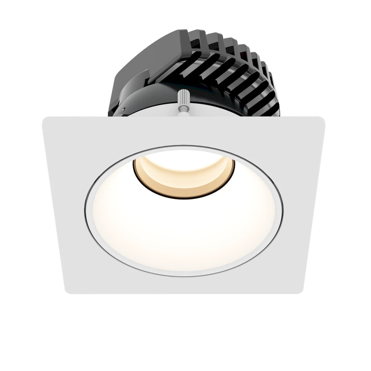 Proluxe ChromaDMX 4in DMX RGB+TW Downlight, Square Trim, White Finish