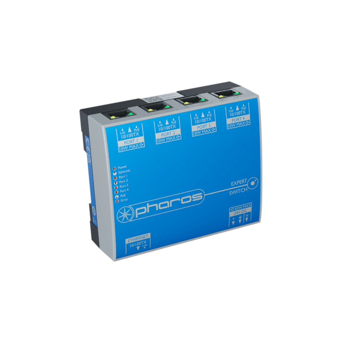 Proluxe PLX-DMX-P-XPS SO: EXPERT SWITCH (UNMANAGED POE ETHERNET SWITCH WITH 4 PORT, CLASS 2 POE, 24V DC)