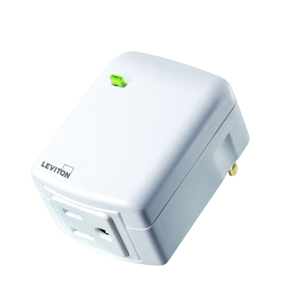 Leviton DZPA1-2BW Decora Smart Plug, Indoor, Z-Wave Plus