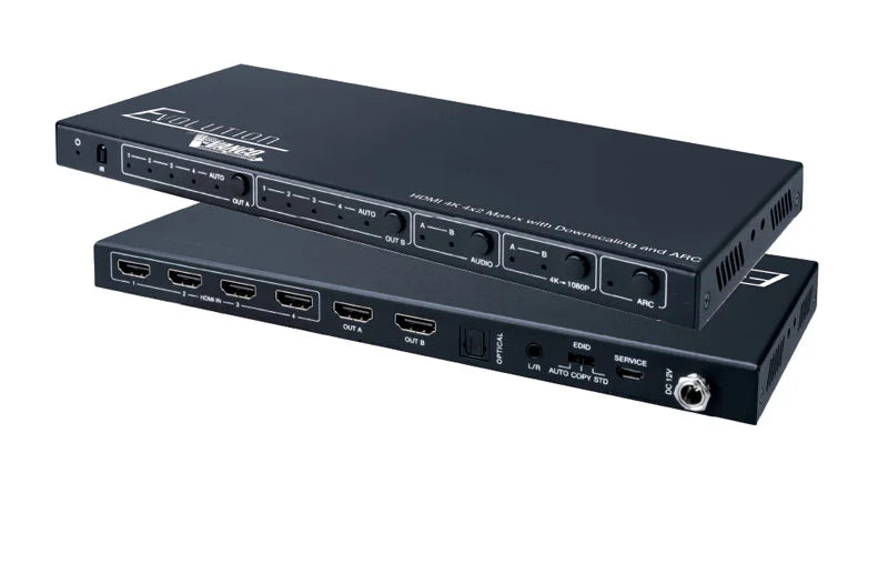 Evolution HDMI 4K Matrix and Selector Switch with Downscaling, ARC, and HDR HDCP 2.2