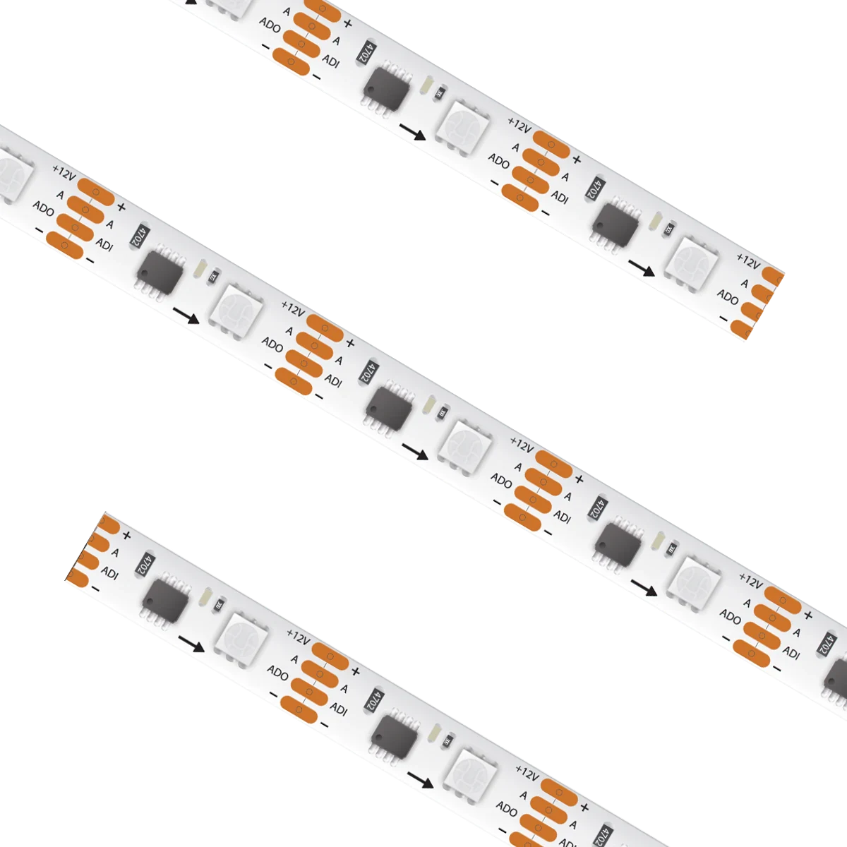 Proluxe PLX-HTL20-PXL-RGB1-12V-16 16.4FT REEL, DIGITAL PIXEL RGB TAPE LIGHT, 1 LED RESOLUTION, IP20