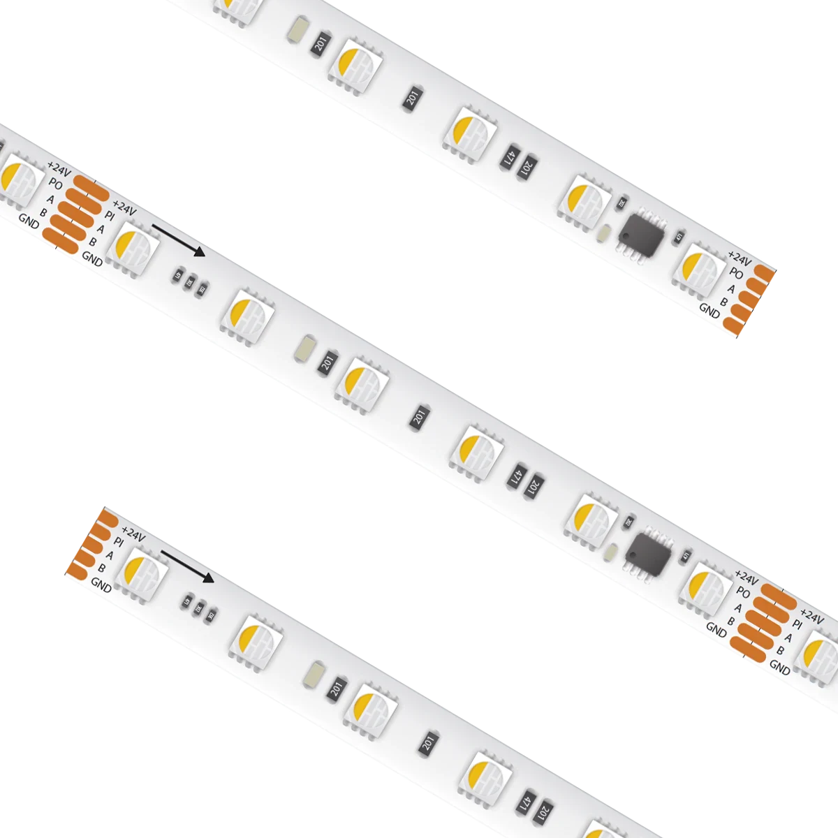 Proluxe PLX-HTL20-PXL-RGBW6-24V-16 16.4FT REEL, DIGITAL PIXEL RGBW TAPE LIGHT, 6LED RESOLUTION, IP20