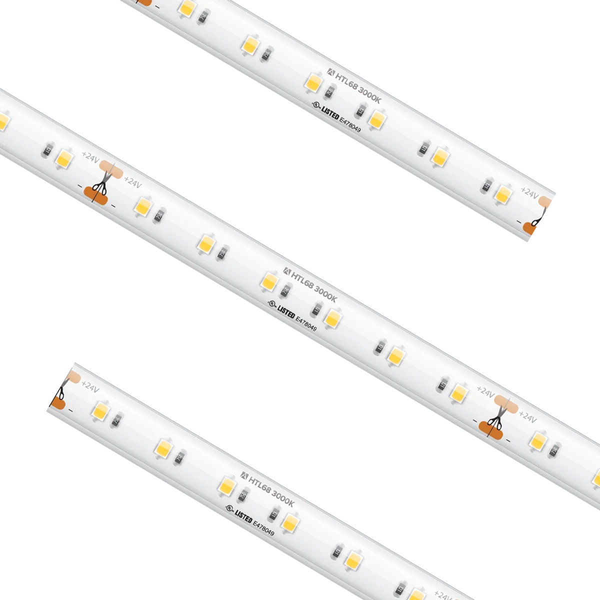 Proluxe PLX-HTL68-30K-24V-16 High Output Tape Light IP68 3000K 16.4Ft