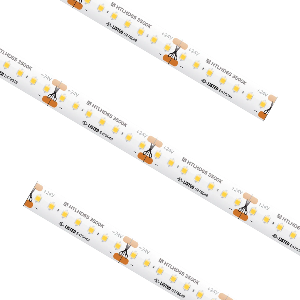 Proluxe PLX-HTLHD65-35K-24V-16 16.4FT REEL HTLHD TAPE LIGHT, IP65, 1.51" CUT INCREMENT, 3500K, 3.65W/FT