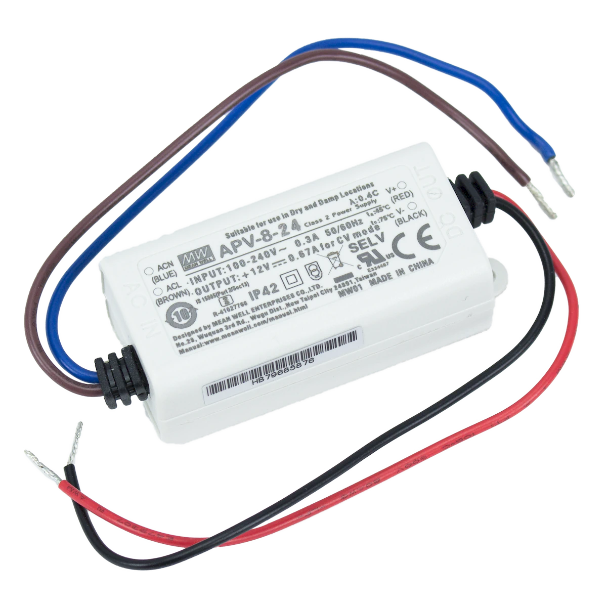 Proluxe PLX-LEDDR24V-8 CV 24VDC DRIVER, 8W, 100-240V INP, CURUS, IP42