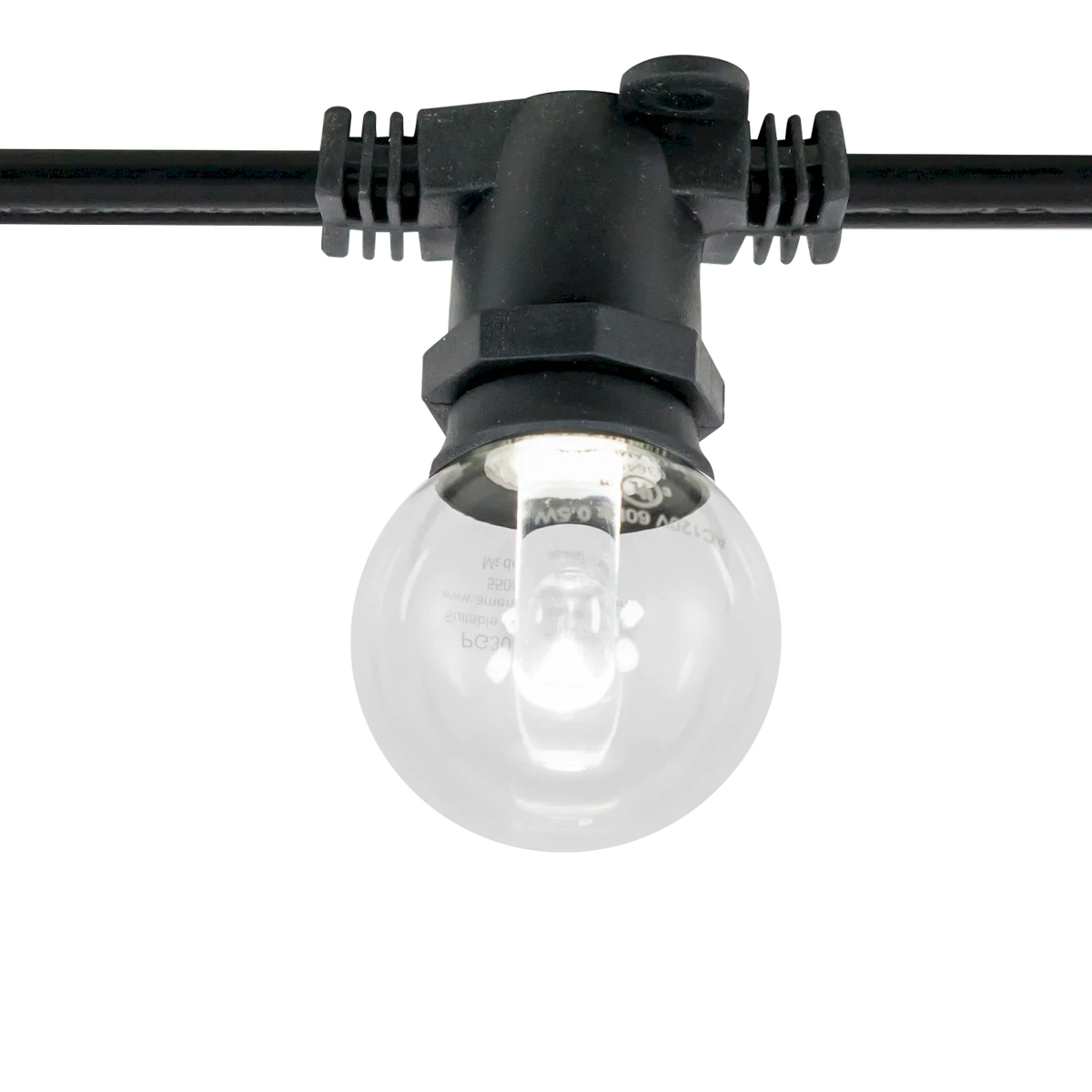 Proluxe PLX-CLS-E12-330-BK 330' LT STRG,CANDLB BASE,12" SCKT SP,16AWG SPT-2 BLACK WIRE