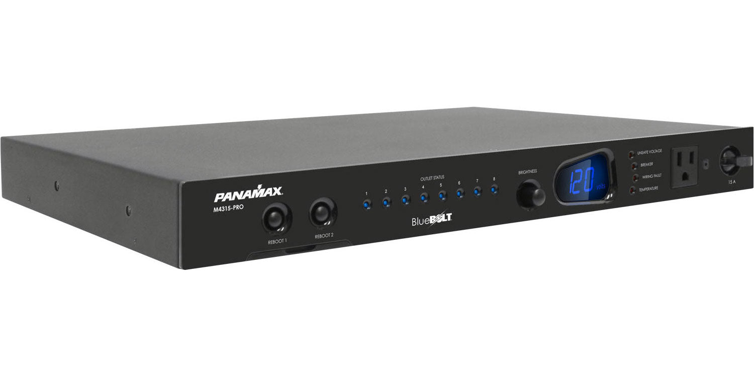 Panamax M4315-PRO BlueBOLT-Controllable Power Conditioner – 8 Outlets