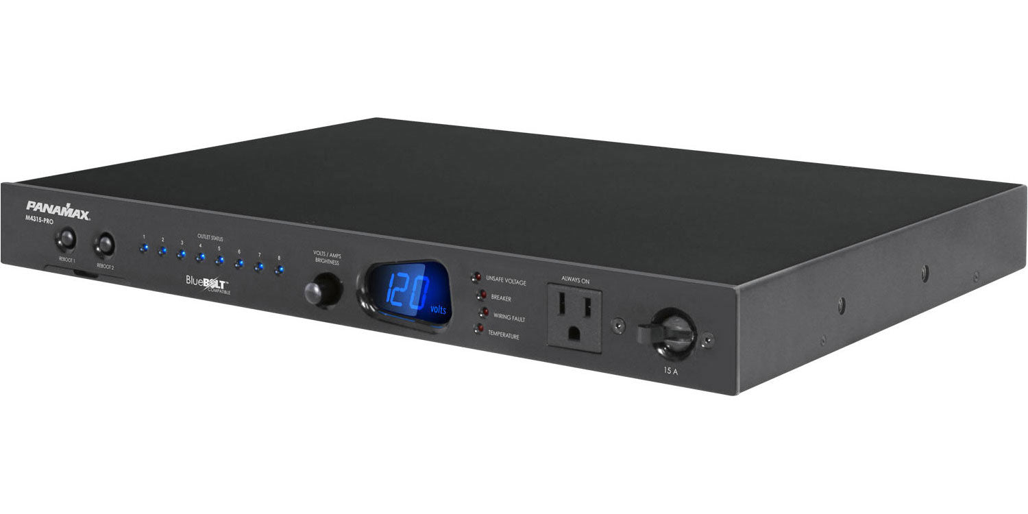 Panamax M4315-PRO BlueBOLT-Controllable Power Conditioner – 8 Outlets