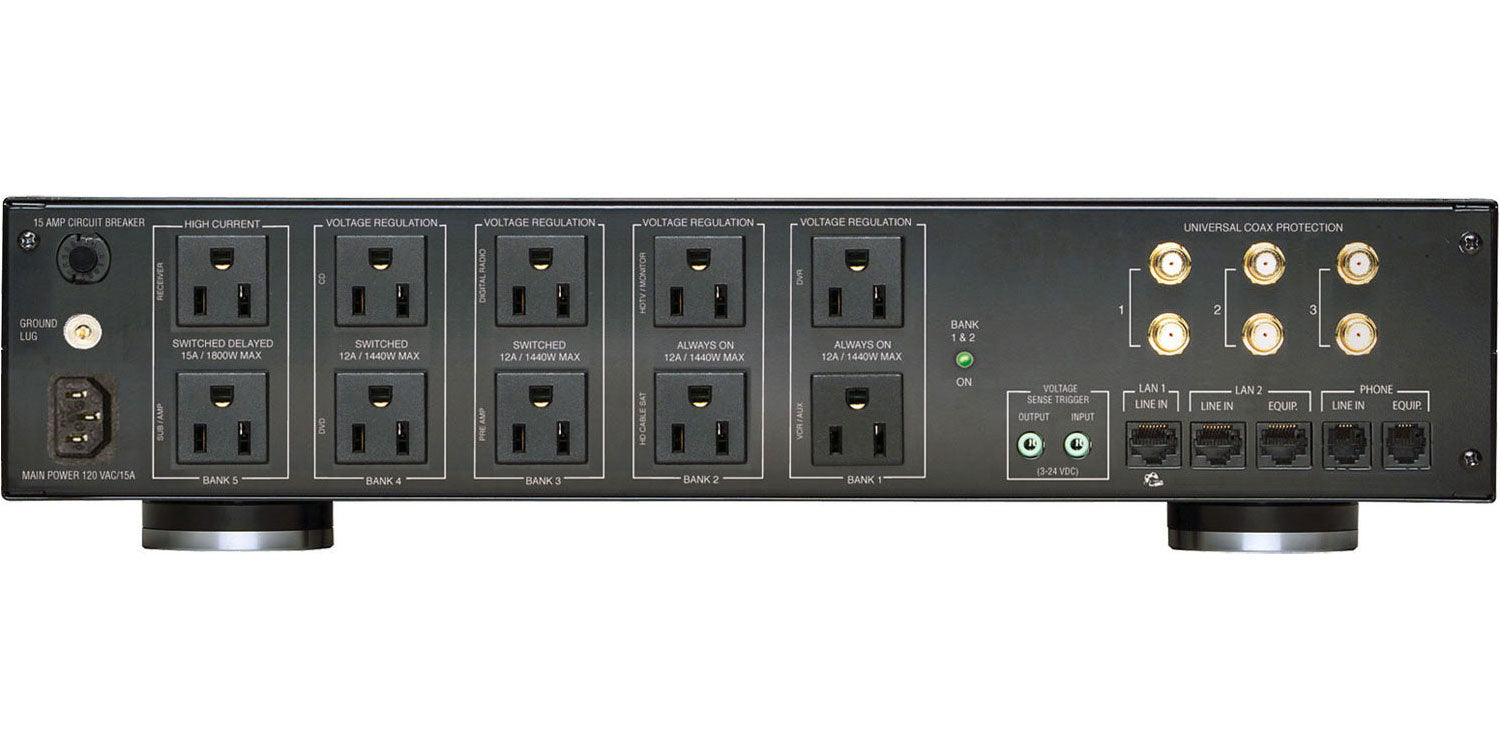 Panamax M5400-PM Max 5400 Power Management w/ Voltage Regulation, 2RU, 11 Outlets