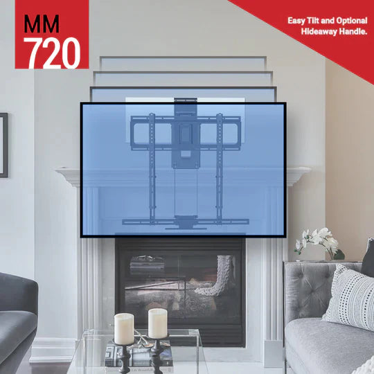 MantleMount MM720 Pro Series Pull Down, Tilt & Swivel TV Mount