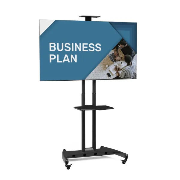 Kanto MTM70PL Height Adjustable Rolling TV Stand for 40" - 70" TVs and Interactive Displays