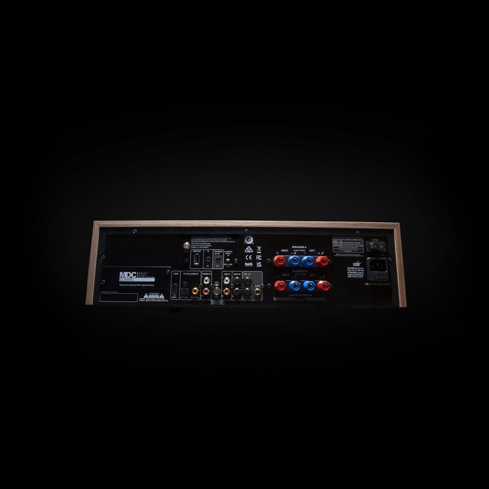 NAD C 3050 BlueOS Hybrid Digital Amplifier with MDC2 BluOS-D Card Installed