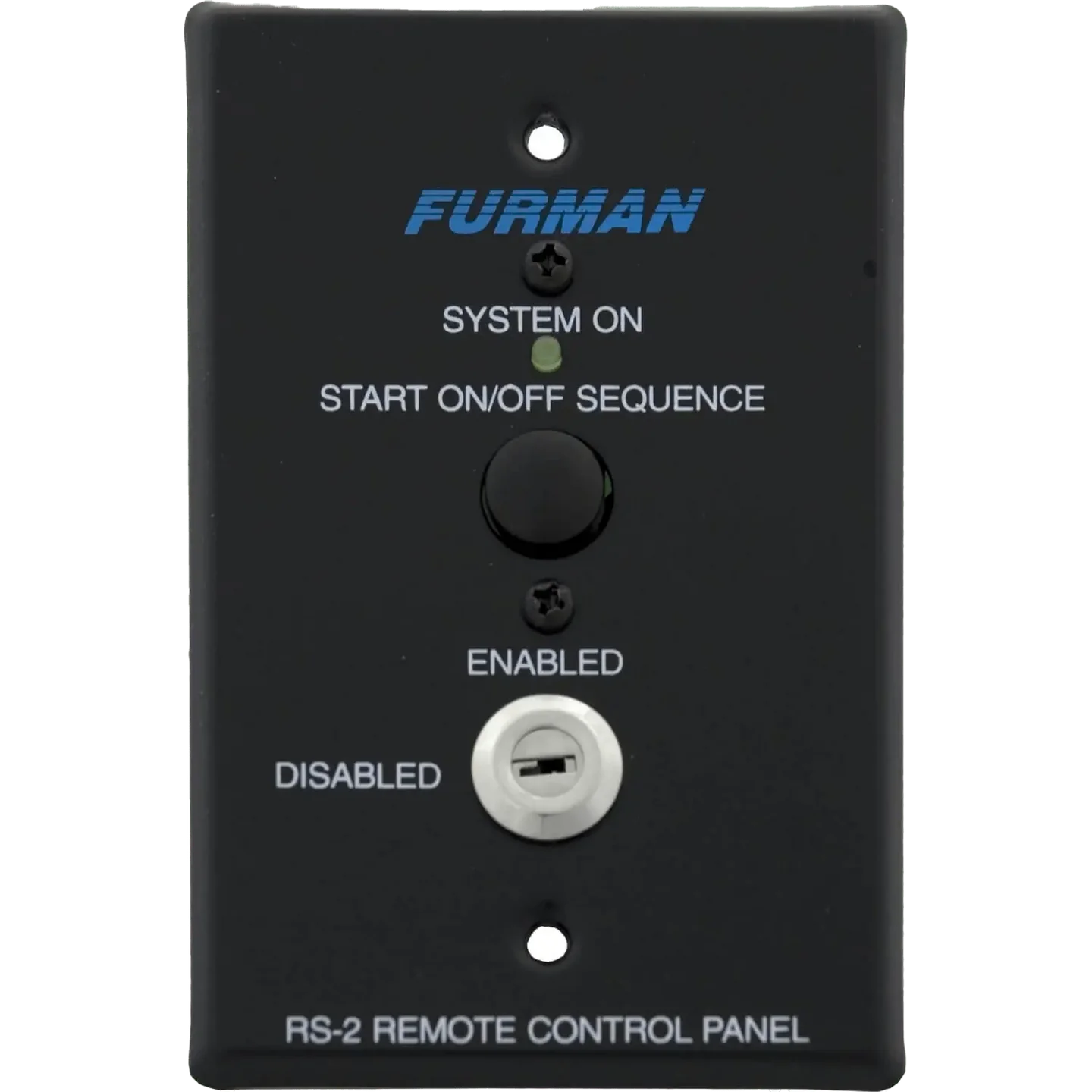 Furman Pro RS-2 Key Switched Remote System Control Panel w/ Momentary Start On/Off