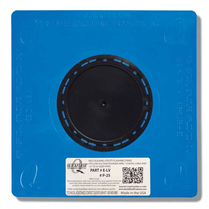 QuickFlash Plumbing, Gas, and HVAC Flashing Panel