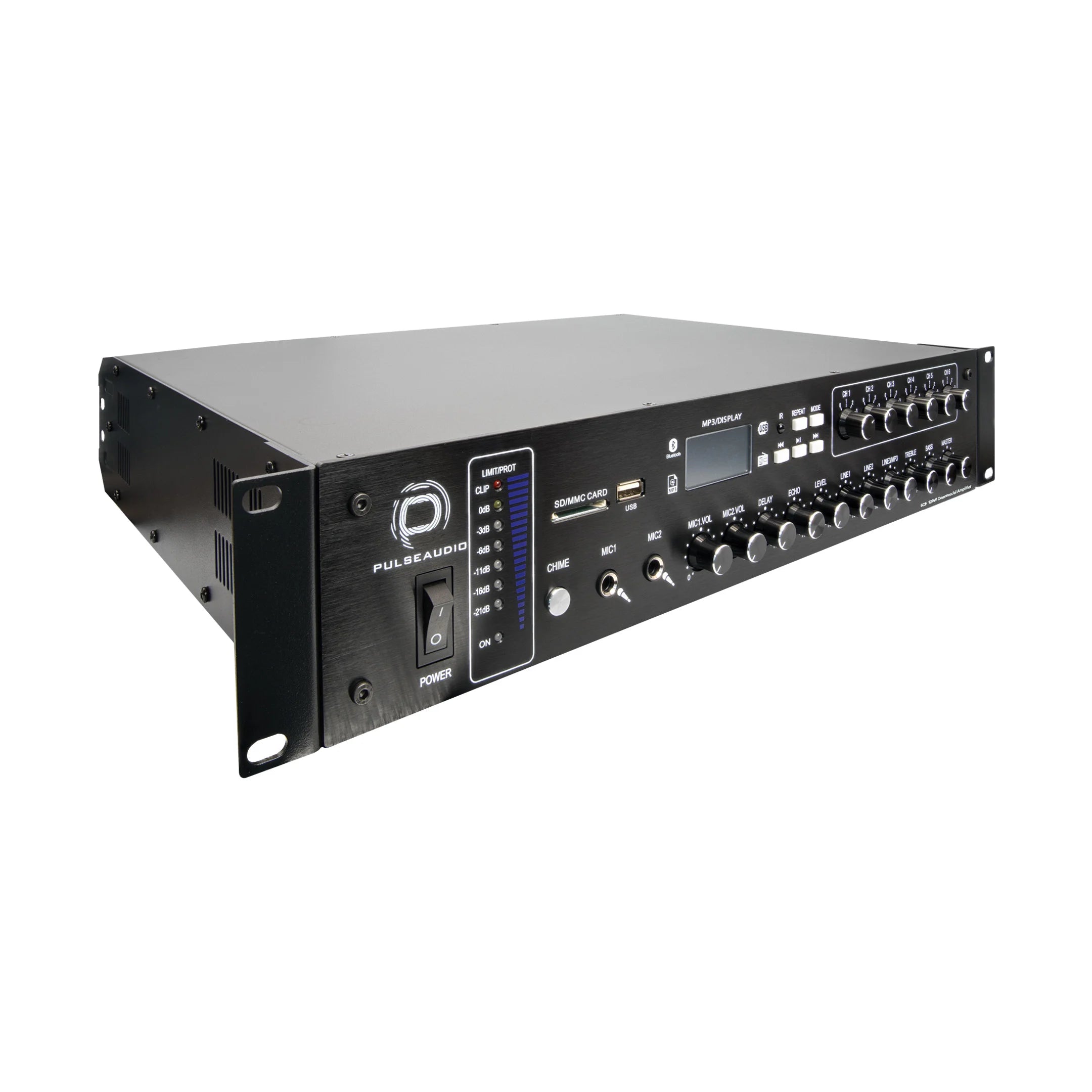 Pulse Audio PA6X 120/240W, 6-Channel Commercial Amplifier