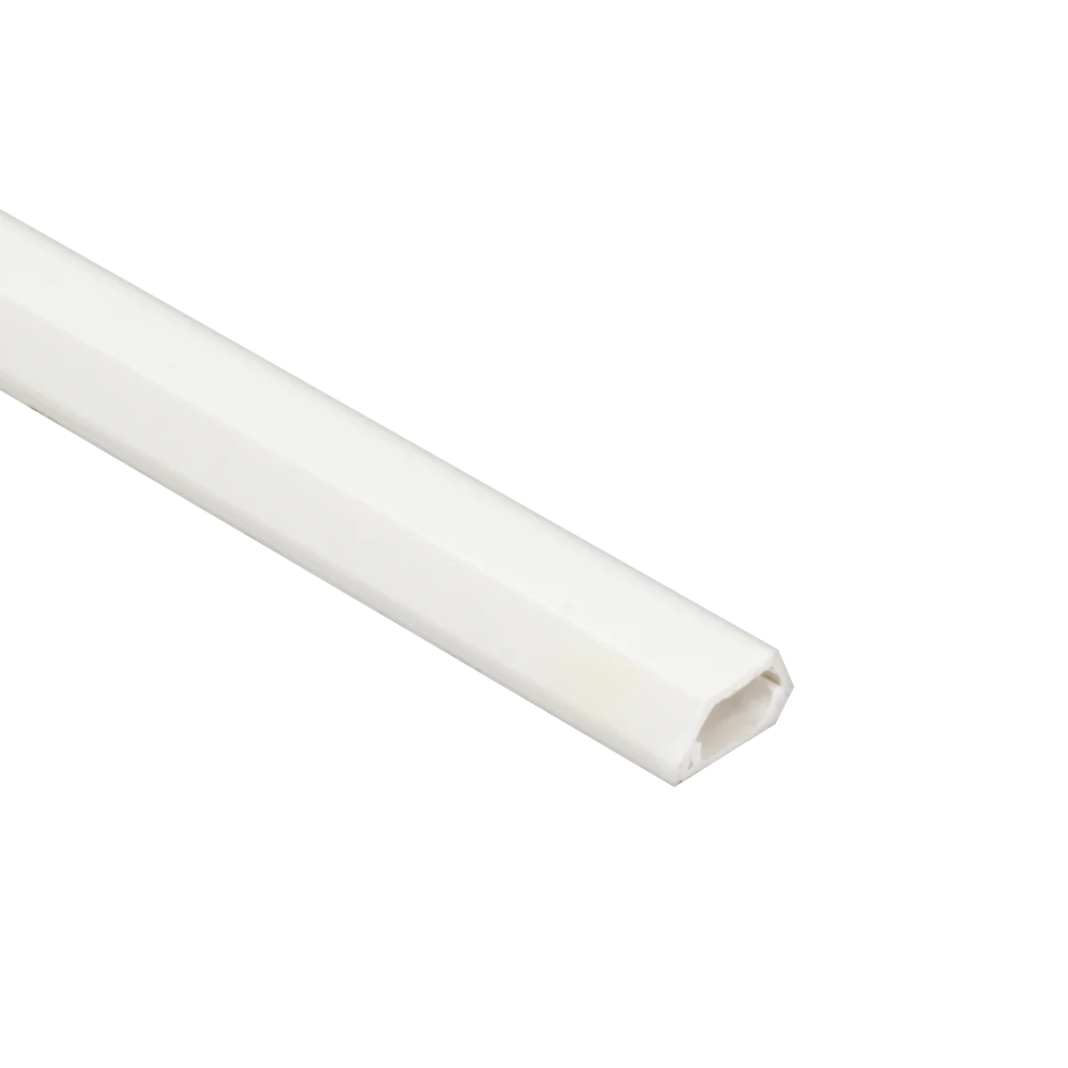 Proluxe PLX-RCWY-3-PET 1M PLASTIC WIRE COVER RACEWAY, 39.37"X0.42"X0.32", WHITE FINISH, PVC, FOAM ADHESIVE ON THE BACK